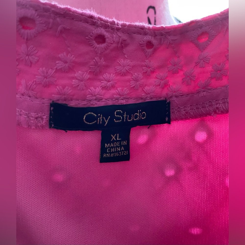 NWT City Studio Junior’s Cotton Embroidered Eyelet Midi Dress - Picture 12 of 12